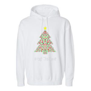 Christmas Tree Celebration Merry Christmas Xmas Garment-Dyed Fleece Hoodie