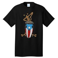 Coqui Taino Conga Boricua Puerto Rican Flag Gift Tall T-Shirt