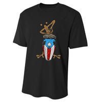 Coqui Taino Conga Boricua Puerto Rican Flag Gift Performance Sprint T-Shirt