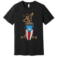 Coqui Taino Conga Boricua Puerto Rican Flag Gift Premium T-Shirt