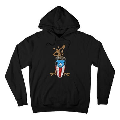 Coqui Taino Conga Boricua Puerto Rican Flag Gift Tall Hoodie