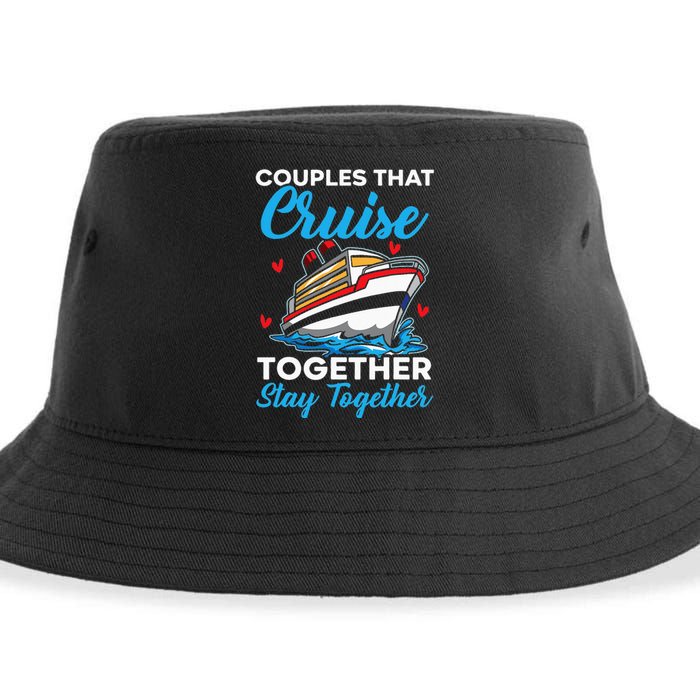 Couples That Cruise Together Stay Together Cruising Sustainable Bucket Hat