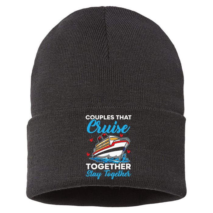 Couples That Cruise Together Stay Together Cruising Sustainable Knit Beanie