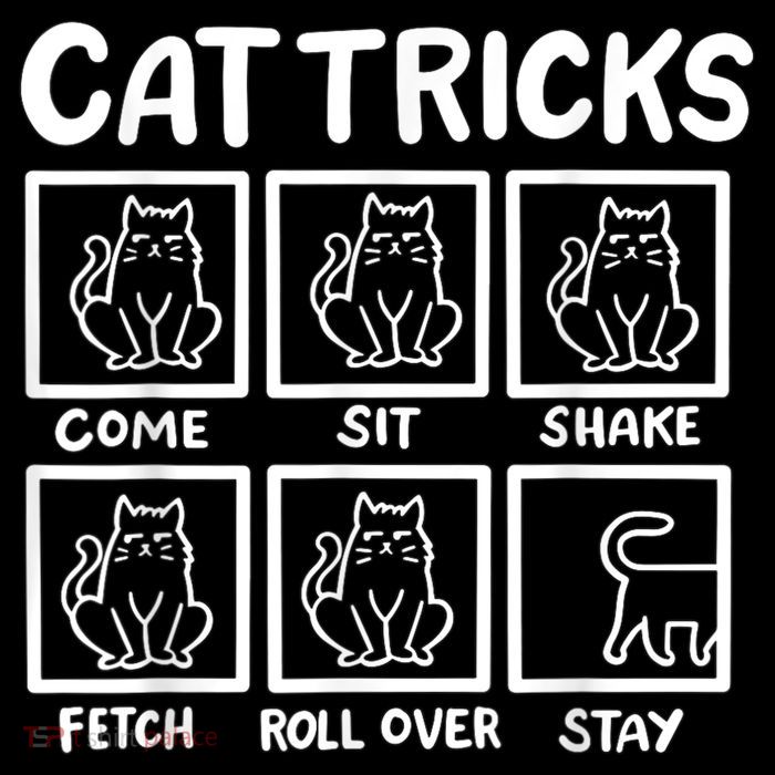 Cat Tricks Drawstring Bag