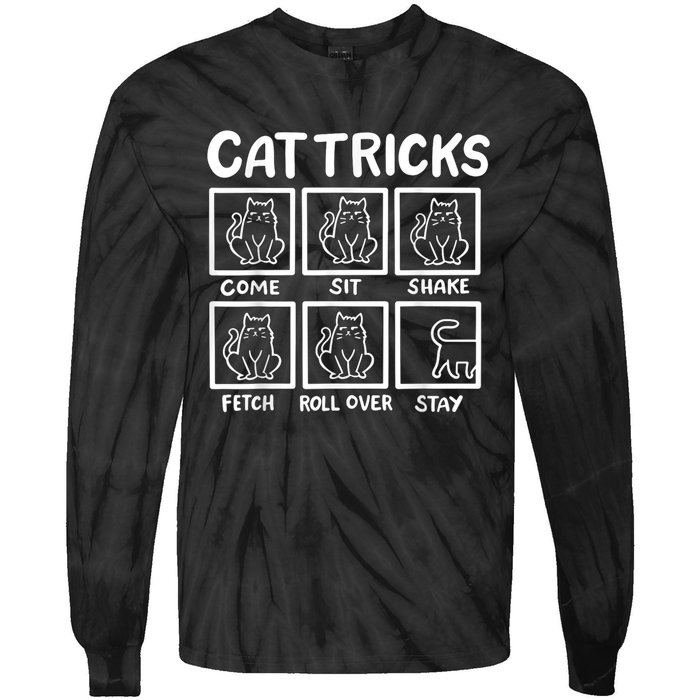 Cat Tricks Tie-Dye Long Sleeve Shirt