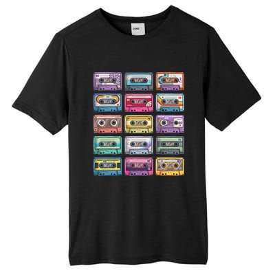 Cassette Tapes Collection 80S 90S Music Mixtape Tall Fusion ChromaSoft Performance T-Shirt