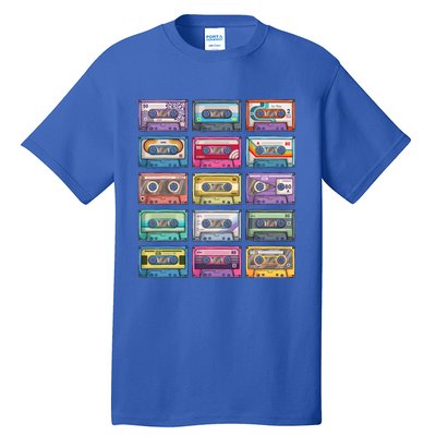 Cassette Tapes Collection 80S 90S Music Mixtape Tall T-Shirt