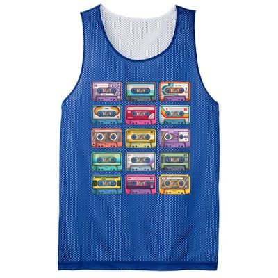 Cassette Tapes Collection 80S 90S Music Mixtape Mesh Reversible Basketball Jersey Tank