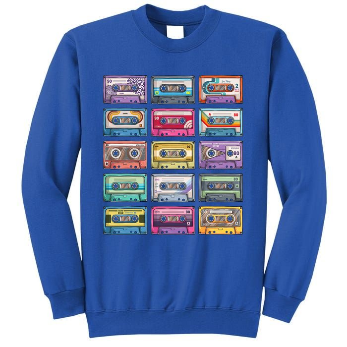 Cassette Tapes Collection 80S 90S Music Mixtape Tall Sweatshirt