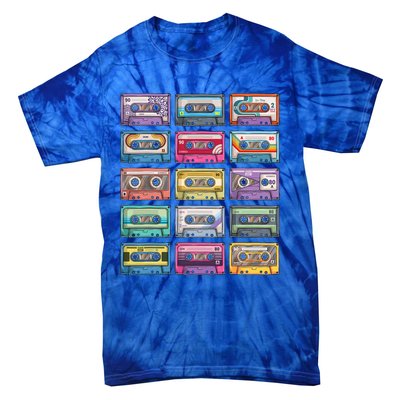 Cassette Tapes Collection 80S 90S Music Mixtape Tie-Dye T-Shirt