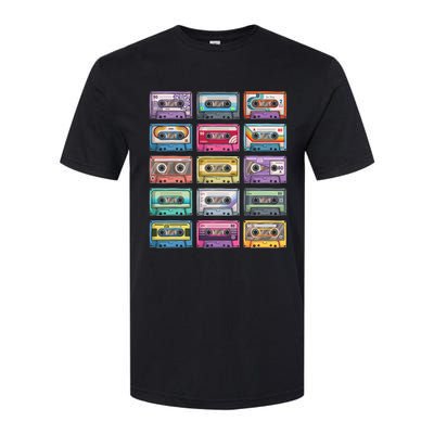 Cassette Tapes Collection 80S 90S Music Mixtape Softstyle® CVC T-Shirt