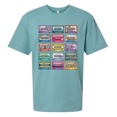 Cassette Tapes Collection 80S 90S Music Mixtape Sueded Cloud Jersey T-Shirt