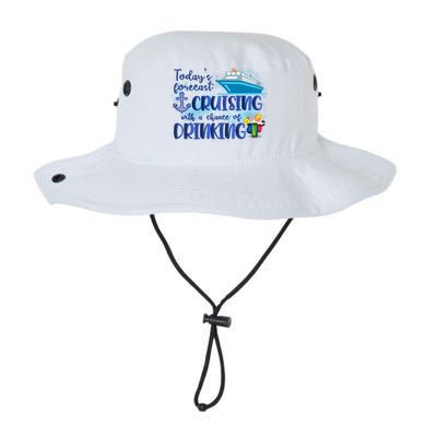 Cruising Together Cruising With A Chance Of Drinking Girl Trip Girl Weekend Legacy Cool Fit Booney Bucket Hat