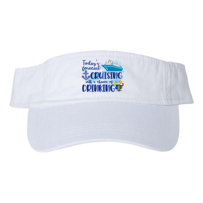 Cruising Together Cruising With A Chance Of Drinking Girl Trip Girl Weekend Valucap Bio-Washed Visor