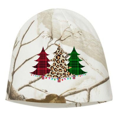 Christmas Tree Cheetah Plaid Kati - Camo Knit Beanie