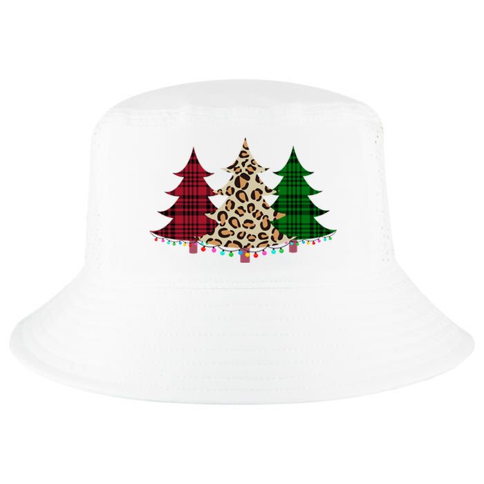 Christmas Tree Cheetah Plaid Cool Comfort Performance Bucket Hat