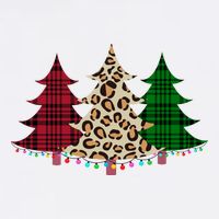 Christmas Tree Cheetah Plaid Sweatshirt