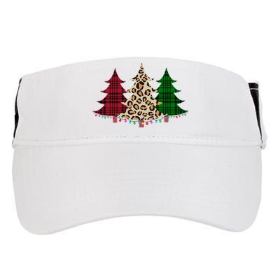 Christmas Tree Cheetah Plaid Adult Drive Performance Visor