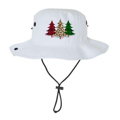 Christmas Tree Cheetah Plaid Legacy Cool Fit Booney Bucket Hat