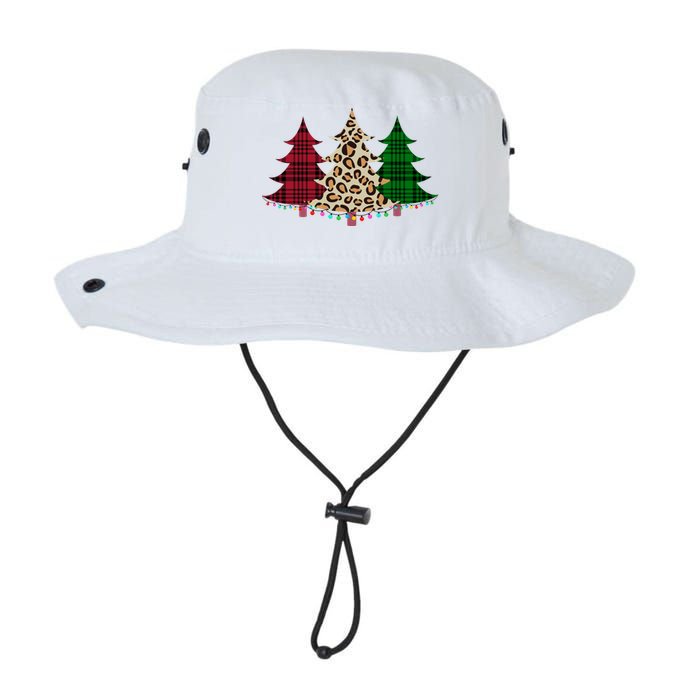 Christmas Tree Cheetah Plaid Legacy Cool Fit Booney Bucket Hat