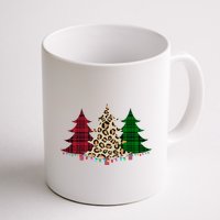 Christmas Tree Cheetah Plaid Mug