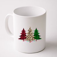 Christmas Tree Cheetah Plaid Mug