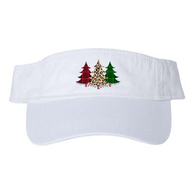 Christmas Tree Cheetah Plaid Visor