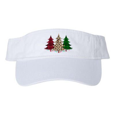 Christmas Tree Cheetah Plaid Valucap Bio-Washed Visor