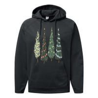 Christmas Tree Christmas for family pajamas Performance Fleece Hoodie