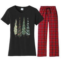 Christmas Tree Christmas for family pajamas Women's Flannel Pajama Set