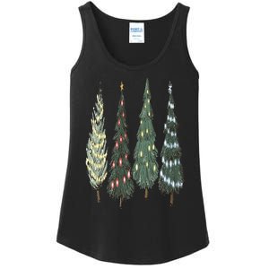 Christmas Tree Christmas for family pajamas Ladies Essential Tank