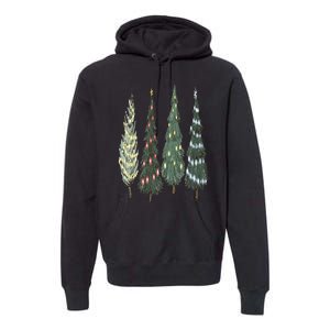 Christmas Tree Christmas for family pajamas Premium Hoodie