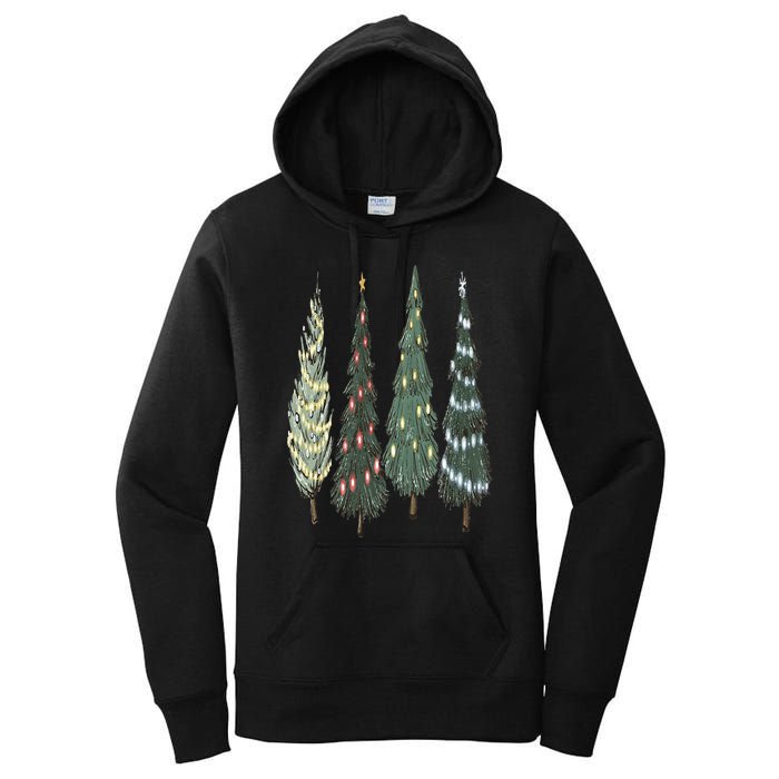 Christmas Tree Christmas for family pajamas Women's Pullover Hoodie