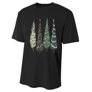 Christmas Tree Christmas for family pajamas Performance Sprint T-Shirt