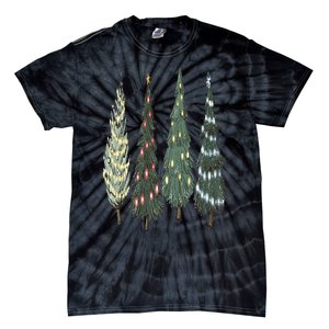 Christmas Tree Christmas for family pajamas Tie-Dye T-Shirt