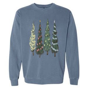 Christmas Tree Christmas for family pajamas Garment-Dyed Sweatshirt