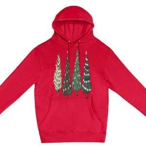 Christmas Tree Christmas for family pajamas Premium Pullover Hoodie