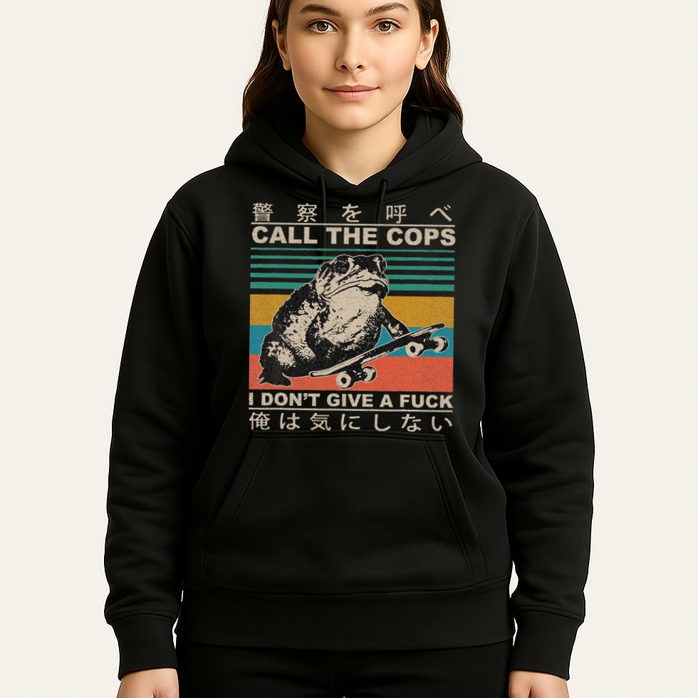 Call The Cops I Don’T Give A Fck Skateboarding Toad Japanese Hoodie