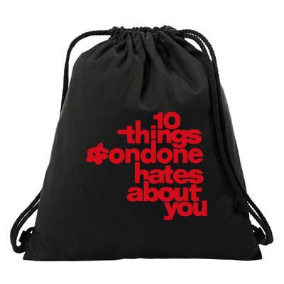 Condoneit Things Condone Hates About You Drawstring Bag