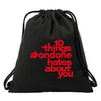 Condoneit Things Condone Hates About You Drawstring Bag