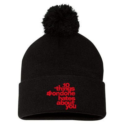 Condoneit Things Condone Hates About You Pom Pom 12in Knit Beanie
