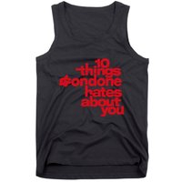 Condoneit Things Condone Hates About You Tank Top