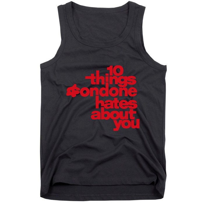 Condoneit Things Condone Hates About You Tank Top