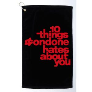 Condoneit Things Condone Hates About You Platinum Collection Golf Towel