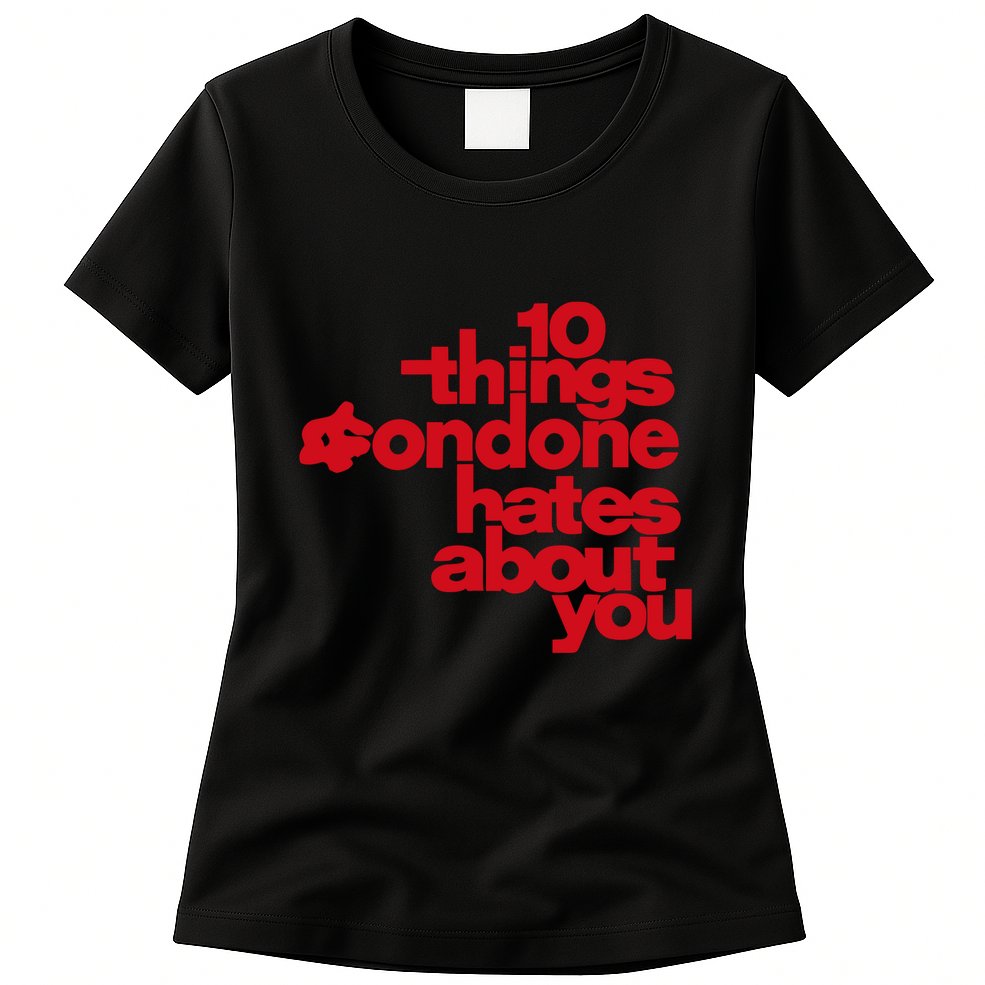 Condoneit Things Condone Hates About You Womens T-Shirt