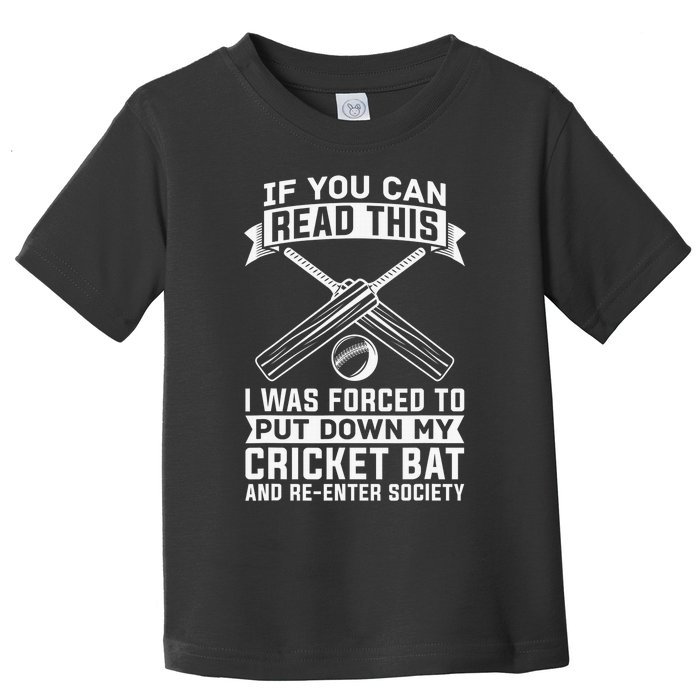 Cricketer Team Club Player Batsman Bowler Toddler T-Shirt