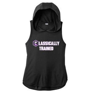 Classically Trained Ladies PosiCharge Tri-Blend Wicking Draft Hoodie Tank