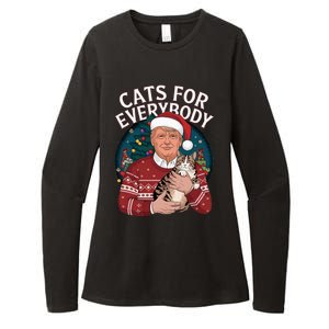 Christmas Trump Cats Lover Team Garbage 2024 Womens CVC Long Sleeve Shirt