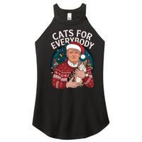 Christmas Trump Cats Lover Team Garbage 2024 Women's Perfect Tri Rocker Tank