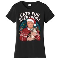 Christmas Trump Cats Lover Team Garbage 2024 Women's T-Shirt